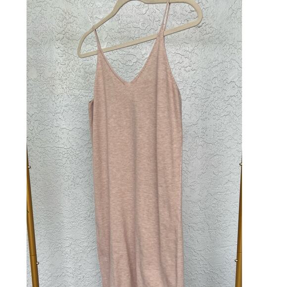 Zara Knitted Tan Spaghetti Strap Dress – Size Medium - Picture 3 of 5